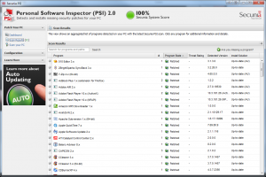 Secunia Scan Results