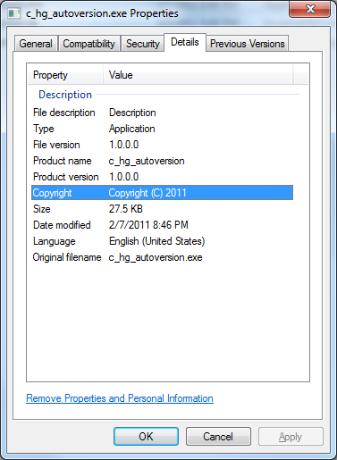 Version Info Version Info